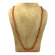 Natural Red Coral 109 Stones Long Beads Necklace Mala 90ct Natural Red Coral 109 Stones Long Beads Necklace Mala 90ct