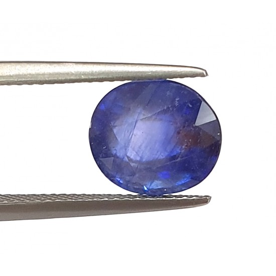 6.69ct Certified Natural Blue Sapphire Neelam Gemstone 