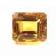 10ct Certified Natural Yellow Citrine Square Cut  Semi Precious Faceted Gemstone