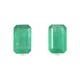Certified  Natural Zambian Emerald Panna Clean Transparent 2 Pcs Pair 10.90cts