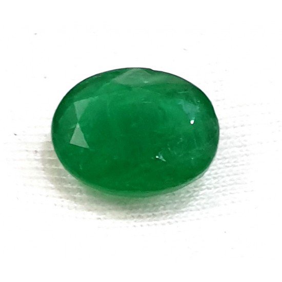 6.85cts Natural Zambian Emerald panna certified finest quality