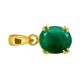 14K Solid Yellow Gold Certified Emerald Astrology Gemstone Pendant 14K Solid Yellow Gold Certified Emerald Astrology Gemstone Pendant