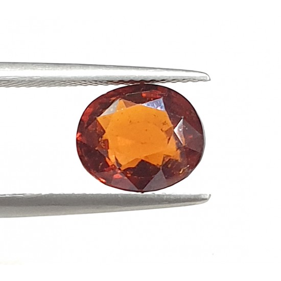 Natural unheated untreated ceylon hessonite garnet gomedh certified 4.95 ct