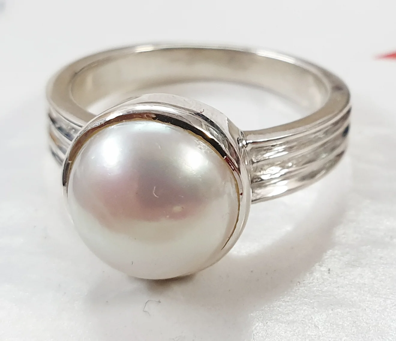 Buy Natural White Pearl/moti Astrological Ring, in Sterling Silver 925,  Handmade Ring for Men and Woman Gift Birthstone Giftpromise Gift Online in  India - Etsy