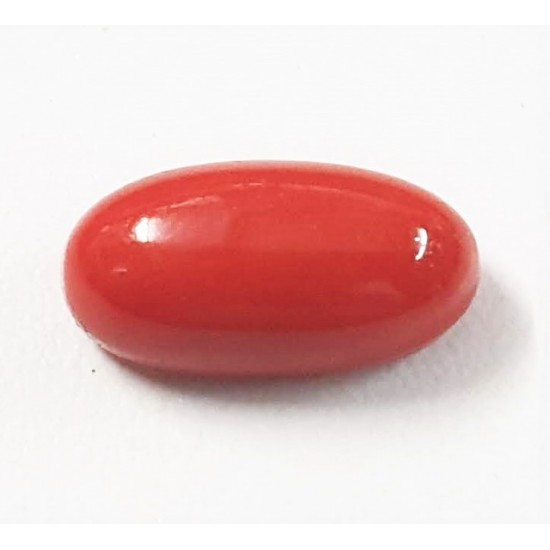 6.47ct Certified Natural Red Coral Japanese Moonga Oval Premium Quality 6.47ct Certified Natural Red Coral Japanese Moonga Oval Premium Quality