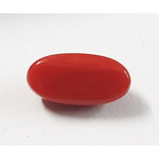 6.47ct Certified Natural Red Coral Japanese Moonga Oval Premium Quality 6.47ct Certified Natural Red Coral Japanese Moonga Oval Premium Quality