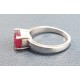 3ct 925 Silver Natural Certified Ruby Earth Mined Gemstone Ring 