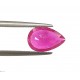3.10ct 3.25 Ratti Natural Certified Pear Ruby Clean Transparent Quality