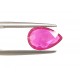 3.10ct 3.25 Ratti Natural Certified Pear Ruby Clean Transparent Quality