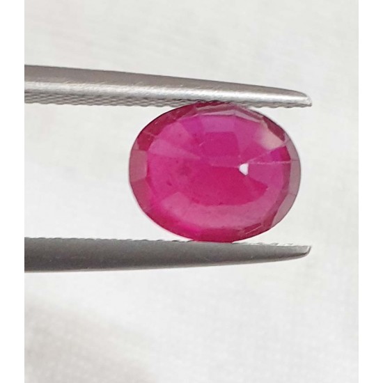 3.50ct 3.75 Ratti Natural Certified Ruby Clean Transparent Quality