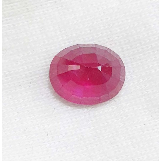3.50ct 3.75 Ratti Natural Certified Ruby Clean Transparent Quality