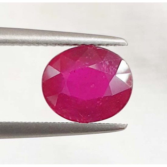 3.95ct 4.25 Ratti Natural Certified Ruby Clean Transparent Quality