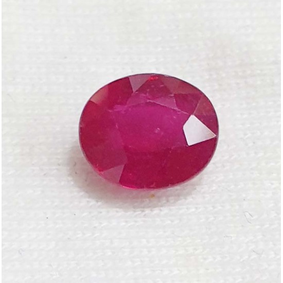 3.95ct 4.25 Ratti Natural Certified Ruby Clean Transparent Quality