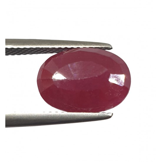 6.05 Ct 6.50 Ratti Natural Untreated Certified Ruby Earth Mined