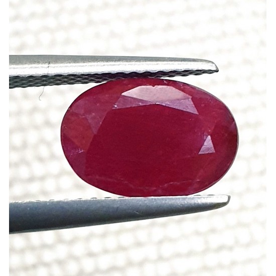 3.95 Ct 4.25 Ratti Unheated Natural Certified Ruby Old Mined