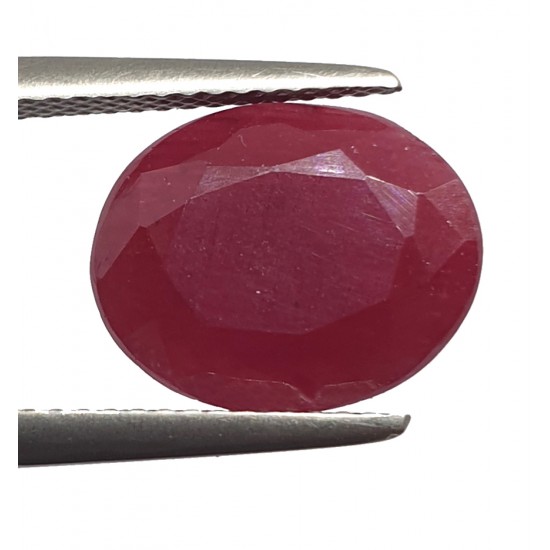 6.10 Ct 6.50 Ratti Natural Untreated Certified Ruby Earth Mined