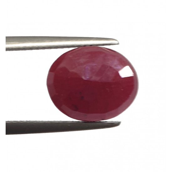 6.10 Ct 6.50 Ratti Natural Untreated Certified Ruby Earth Mined