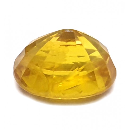3.25 Ct 3.50 Ratti Certified Earth Mined Yellow Sapphire Finest Quality