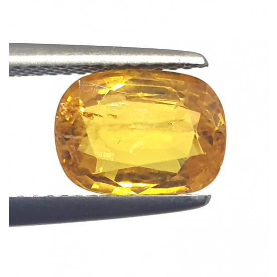 3.85 Ct 4.25 Ratti Certified Natural Mined Yellow Sapphire Finest Quality
