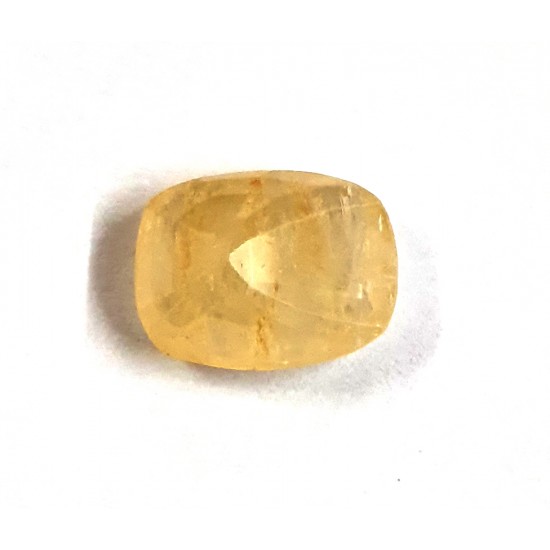 3.94ct Natural Certified Ceylon Yellow Sapphire Pukhraj Loose Gemstone