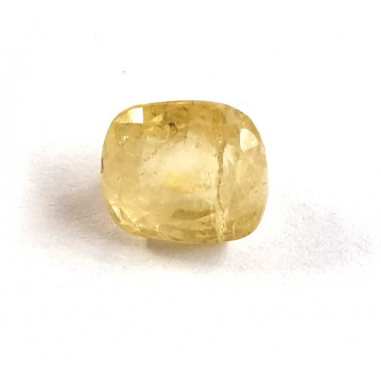 4.21ct Natural Certified Ceylon Yellow Sapphire Pukhraj Loose Gemstone