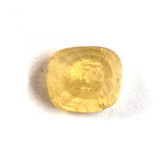 4.21ct Natural Certified Ceylon Yellow Sapphire Pukhraj Loose Gemstone