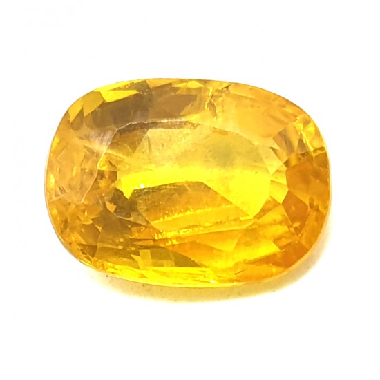 3.80 Ct 4.10 Ratti Natural Certified Yellow Sapphire Super Premium Quality