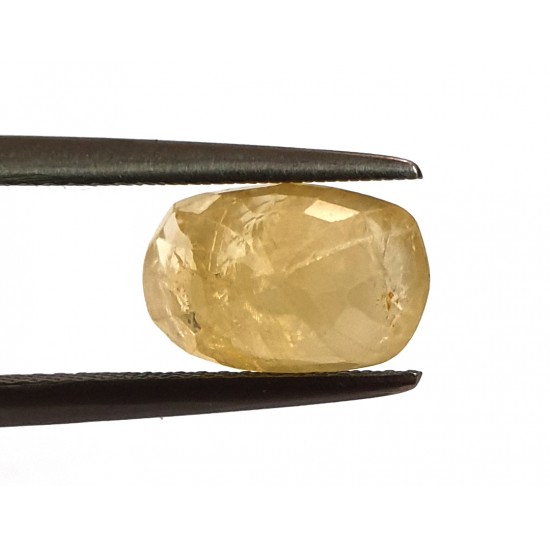 5.14ct Natural Certified Ceylon Yellow Sapphire Pukhraj Gemstone