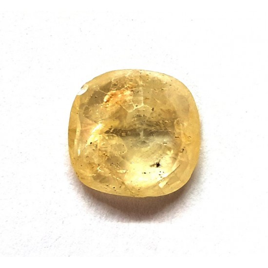 5.61ct Natural Certified Ceylon Yellow Sapphire Pukhraj Loose Gemstone 5.61ct Natural Certified Ceylon Yellow Sapphire Pukhraj Loose Gemstone