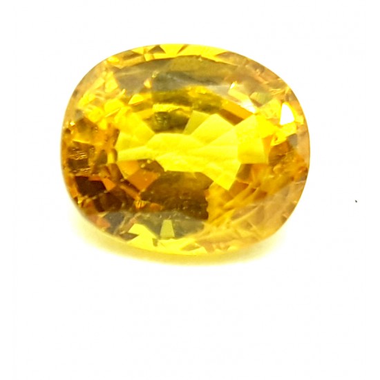3.40 Ct 4 Ratti Natural Certified Yellow Sapphire Super Premium Quality
