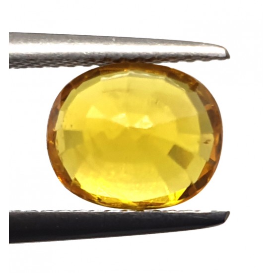 3.40 Ct 4 Ratti Natural Certified Yellow Sapphire Super Premium Quality